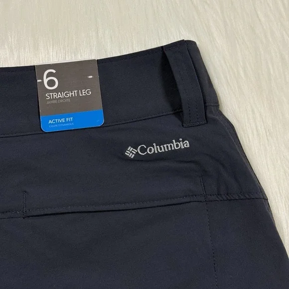 Columbia Women's Size 6 R Ink Saturday Trail Convertible Stretch Pants Straight - Picture 9 of 12